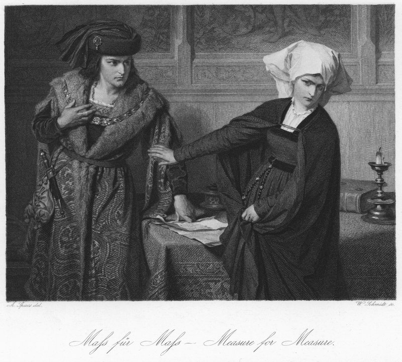Escena de Medida por Medida de August Spiess