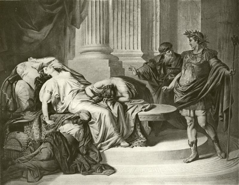 Augusto César y Cleopatra de August von Heckel