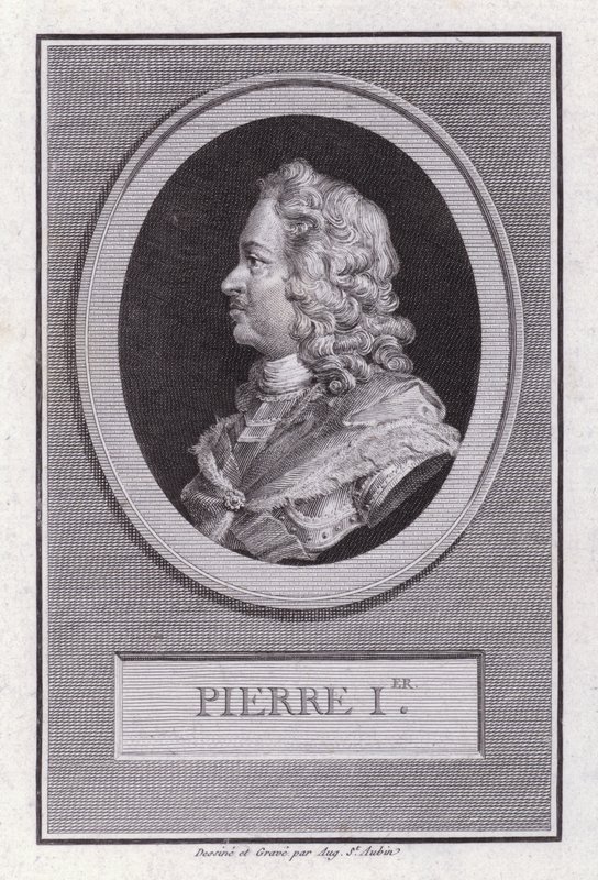 Pedro el Grande, Zar de Rusia de Augustin de Saint Aubin