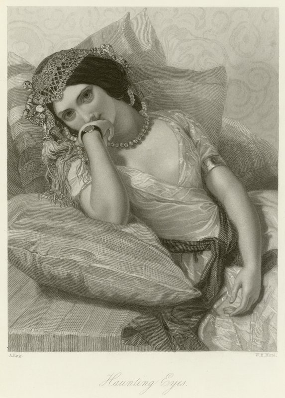 Ojos inquietantes de Augustus Leopold Egg