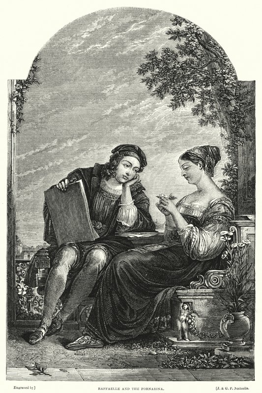 Raffaelle y la Fornarina de Augustus Wall (after) Callcott