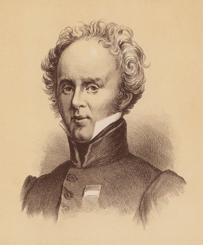 Teniente General Sir Richard Bourke, Octavo Gobernador de Nueva Gales del Sur (litografía en color) de Australian School