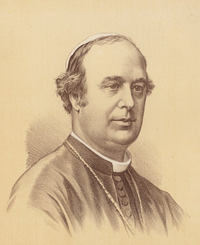 Reverendísimo Roger Bede Vaughan, Arzobispo de Sydney (litografía en color) de Australian School