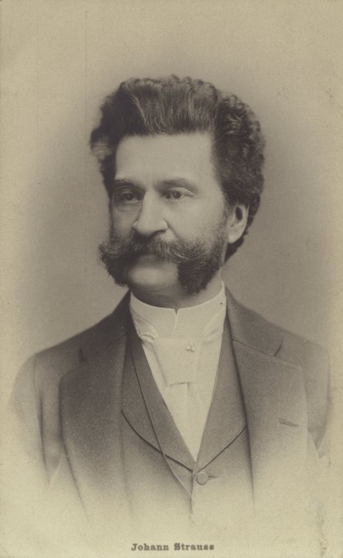 Retrato de Johann Strauss II de Austrian Photographer