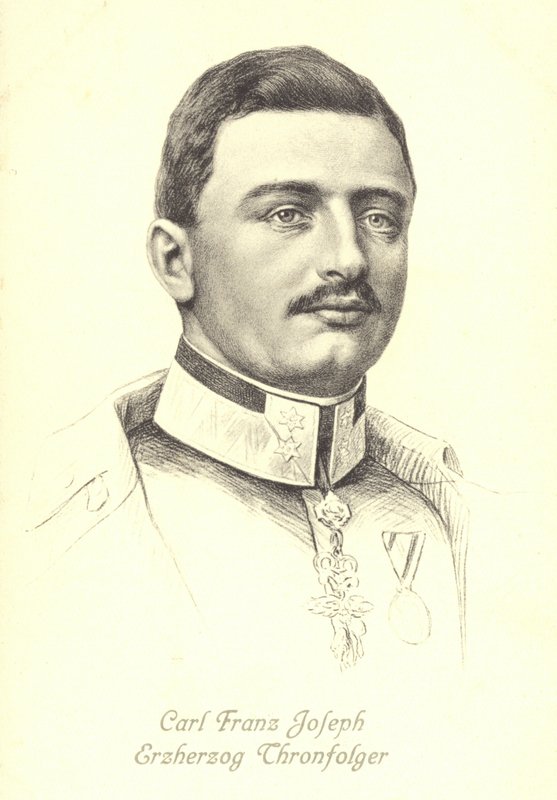 Archiduque Karl Franz Joseph de Austria, heredero del trono austrohúngaro de Austrian School