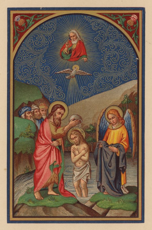 Bautismo de D N J Chr (cromolito) de Austrian School