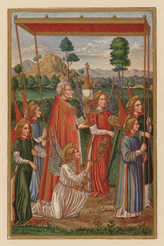 Fiesta del Cuerpo D N J Chr (chromolitho) de Austrian School
