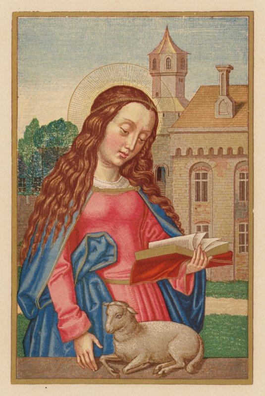 S Agnes (cromolito) de Austrian School