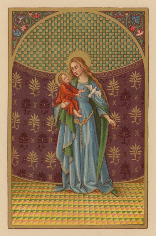 S Maria Mater Dei (cromolito) de Austrian School