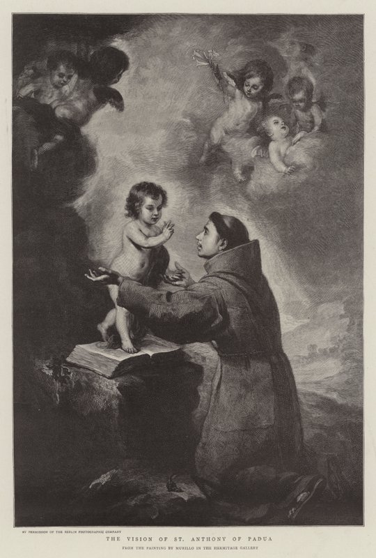 La visión de San Antonio de Padua de Bartolomé Esteban Murillo