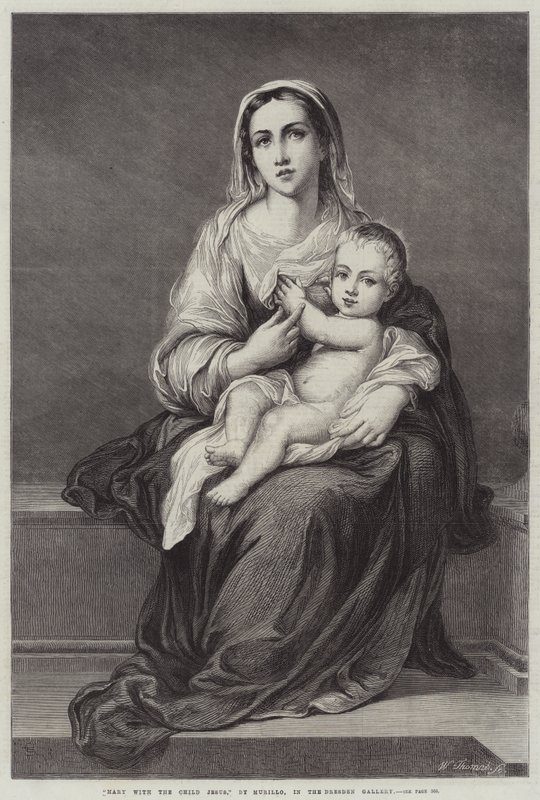 María con el Niño Jesús de Bartolomé Esteban Murillo