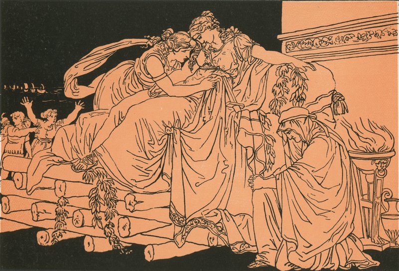 Dido en la pira funeraria de Bartolomeo Pinelli