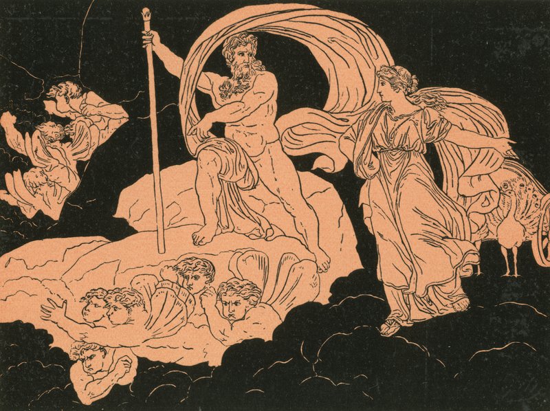 Juno y Eolo de Bartolomeo Pinelli