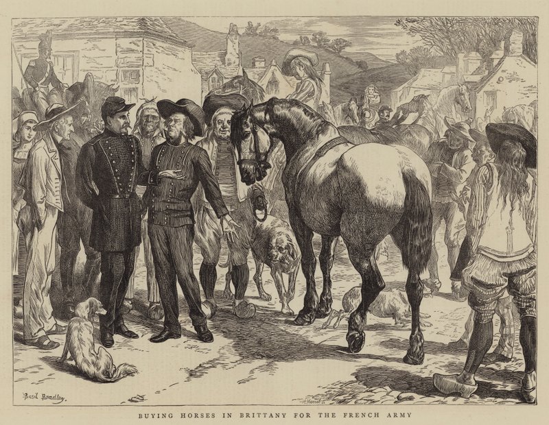 Comprando caballos en Bretaña para el ejército francés de Basil Bradley