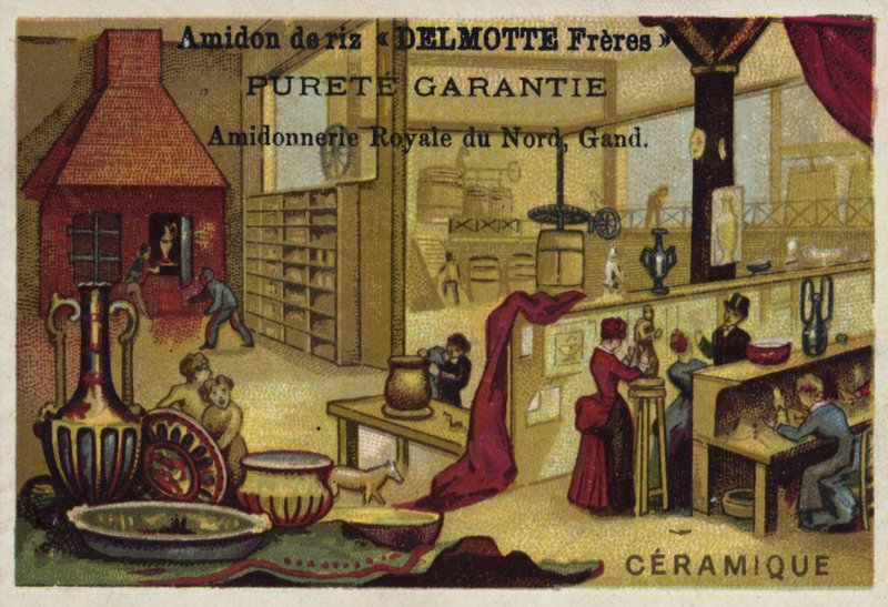 Fabricación de cerámica de Belgian School