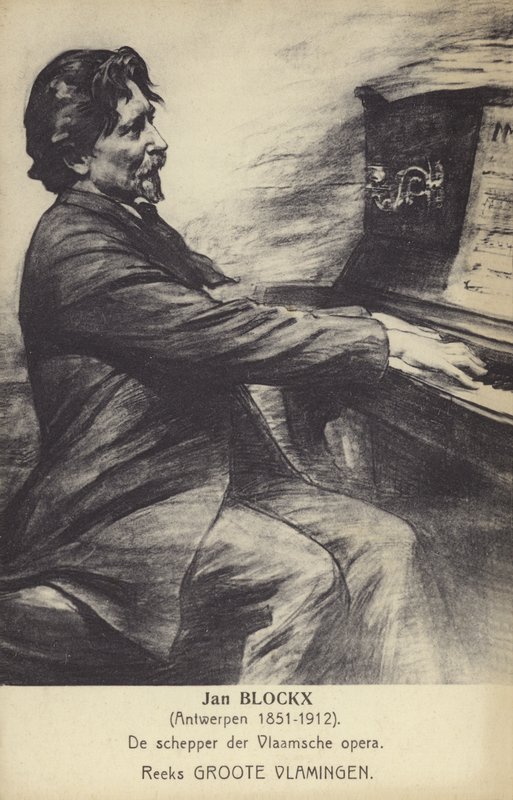 Jan Blockx, compositor, pianista y profesor belga (1851-1912) de Belgian School