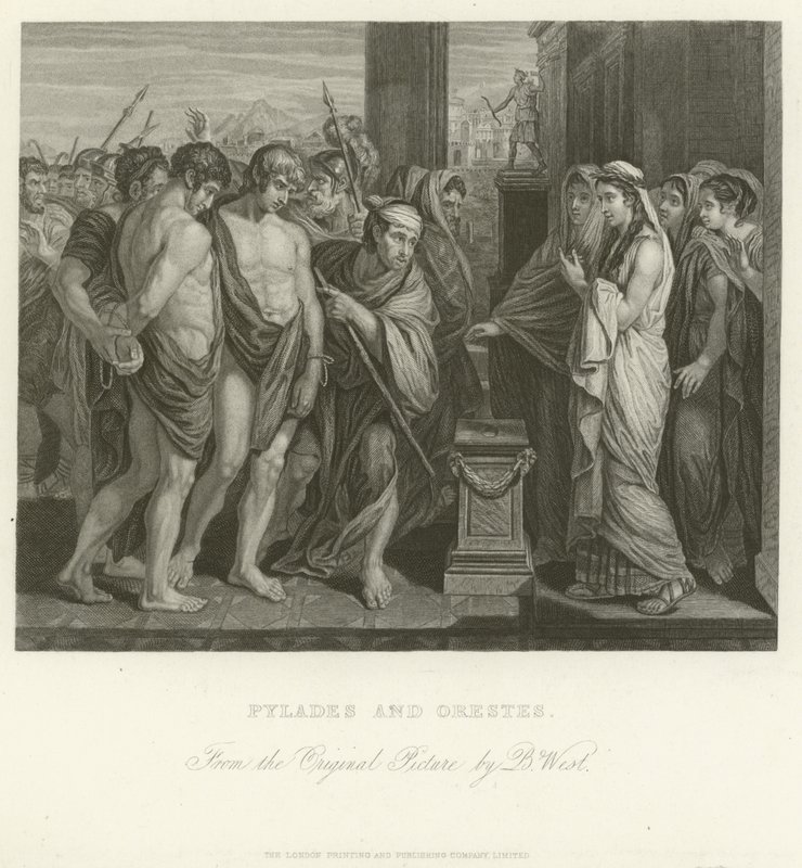 Pílades y Orestes de Benjamin West