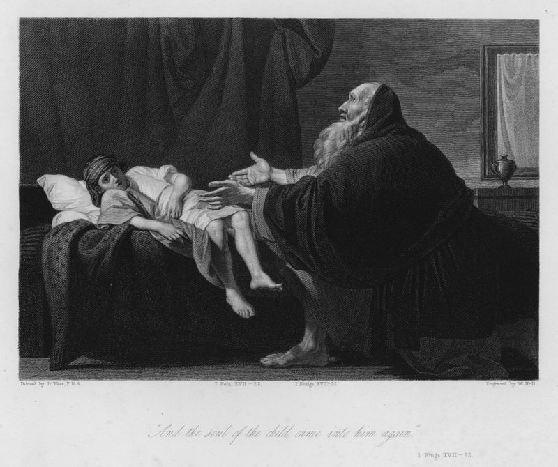 Elías Resucita al Hijo de la Viuda de Benjamin (after) West