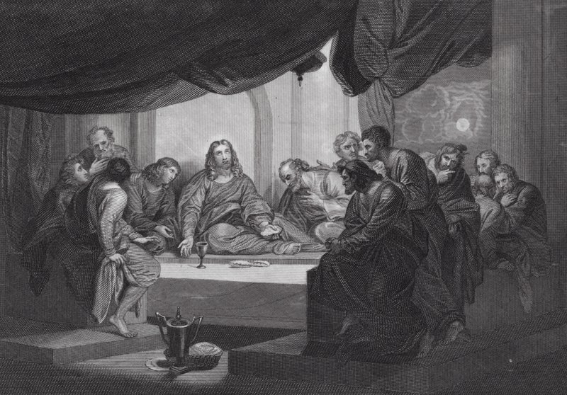 La Última Cena (grabado) de Benjamin (after) West