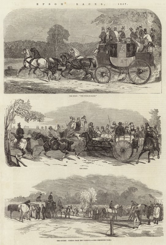 Carreras de Epsom, 1857 de Benjamin Herring