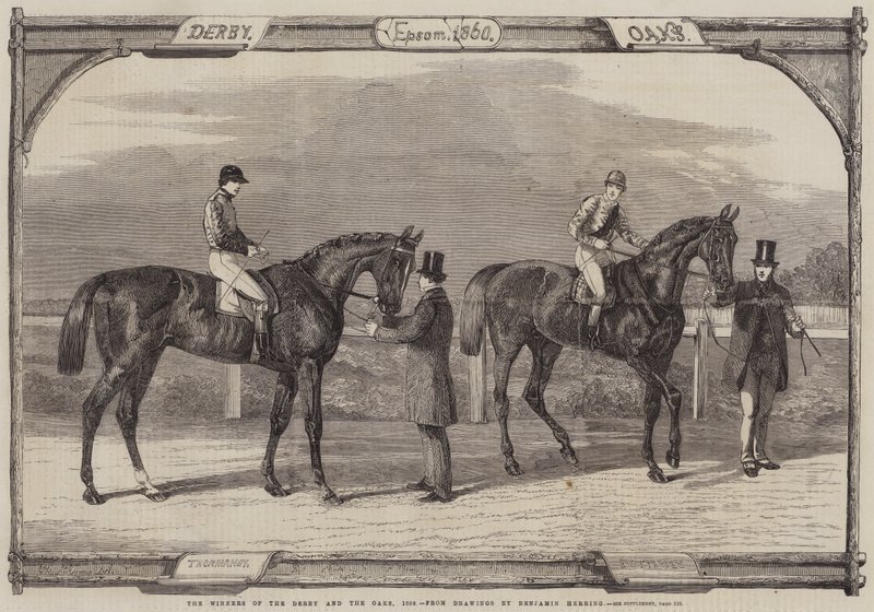 Los ganadores del Derby y los Oaks, 1860 de Benjamin Herring