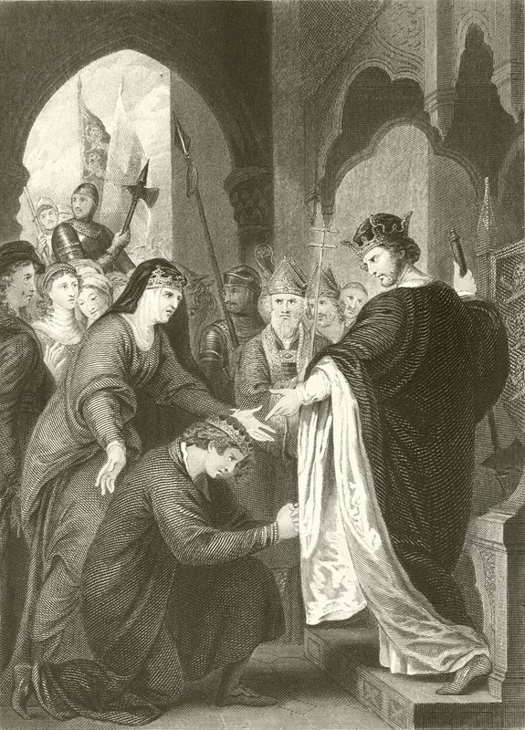 Sumisión del Príncipe Juan a Ricardo I de Benjamin West