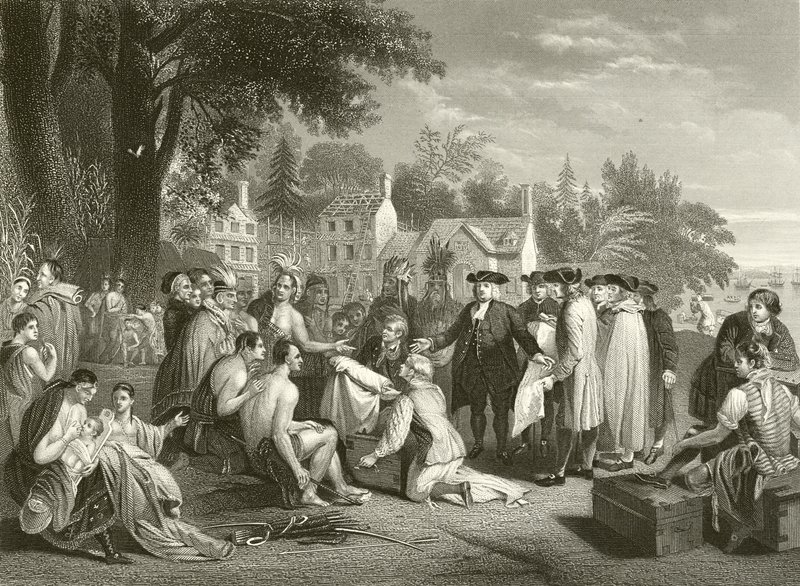 El tratado de William Penn con los indios de Benjamin West