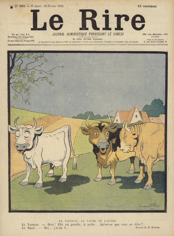 Ilustración para Le Rire de Benjamin Rabier
