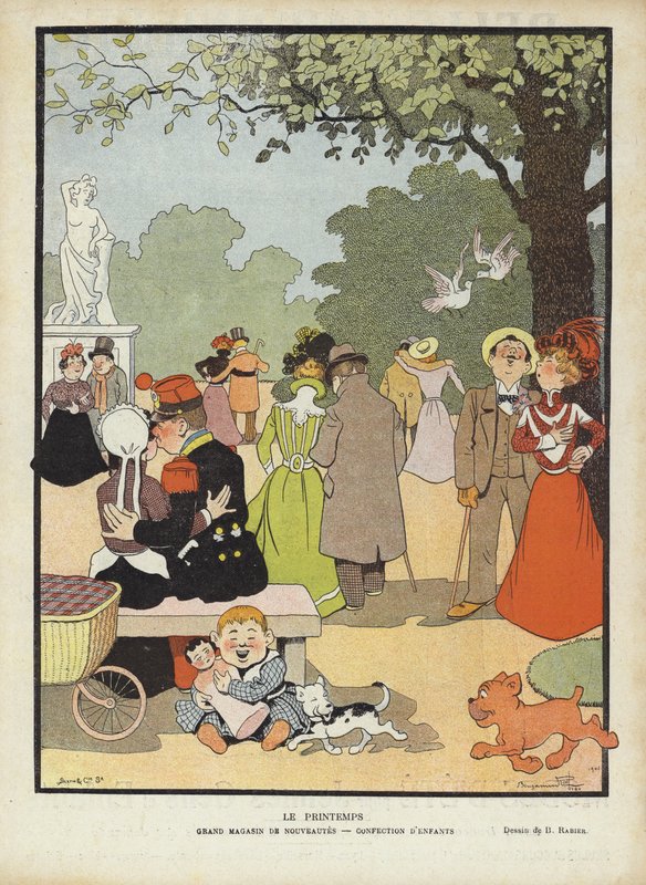 Primavera, ilustración para Le Rire de Benjamin Rabier