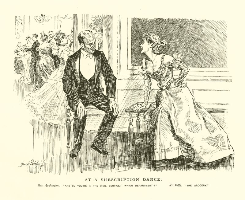 En un baile de suscripción de Bernard Partridge