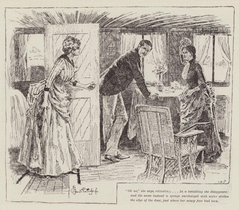 Las extrañas aventuras de una casa-barco, por William Black de Bernard Partridge