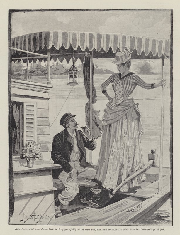 Las extrañas aventuras de una casa-barco, por William Black de Bernard Partridge