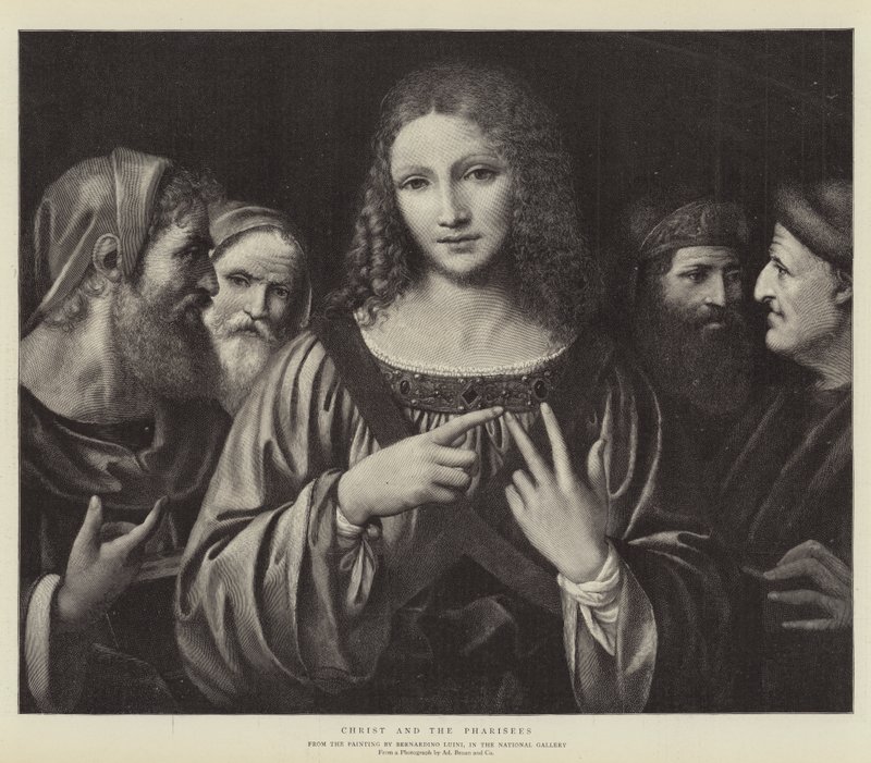 Cristo y los fariseos de Bernardino Luini