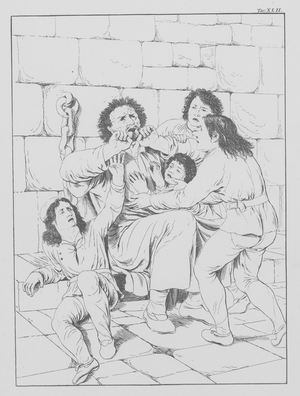 Divina Comedia de Dante, Infierno, lámina XLII (litografía) de Bernhard Schuler