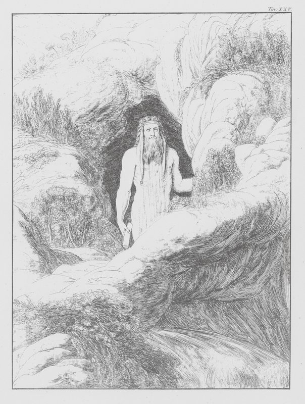 Divina Comedia de Dante, Infierno, lámina XXV (litografía) de Bernhard Schuler
