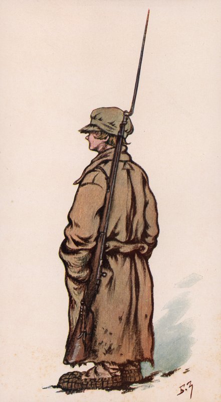 Joven soldado del Ejército Rojo, Guerra Civil Rusa de Boris Vasilievich Zvorykin