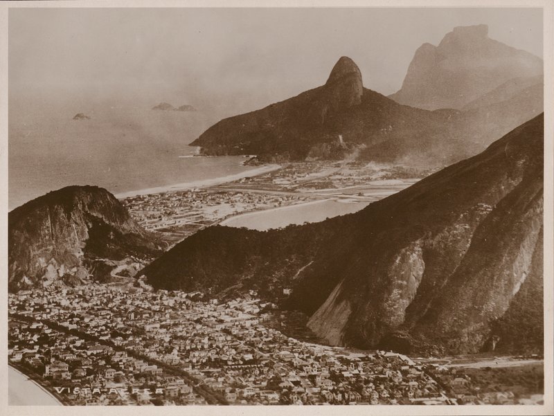 Vista aérea de Río de Janeiro (foto b/n) de Brazilian Photographer