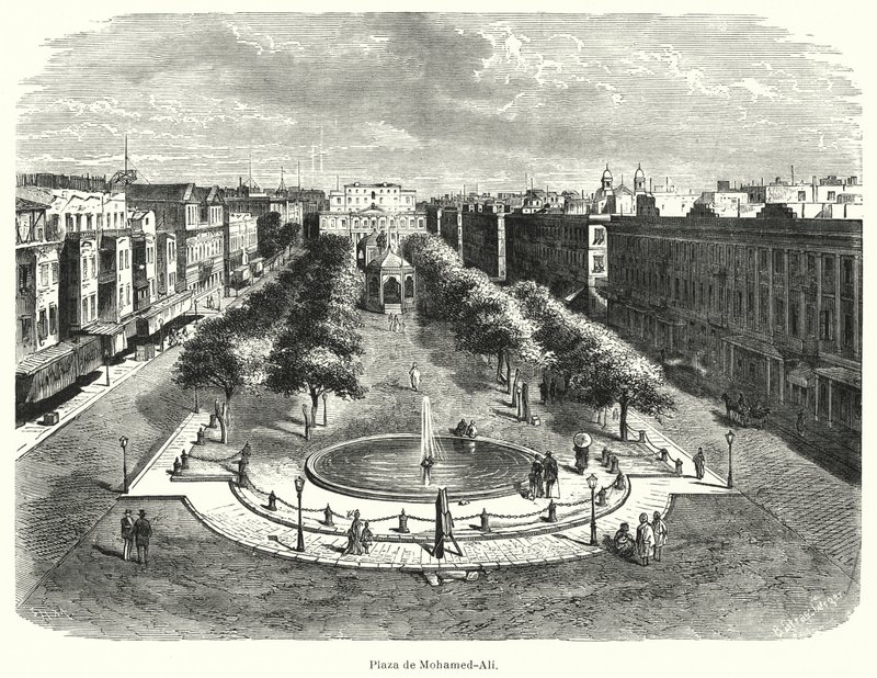Plaza Mohammed Ali, Alejandría, Egipto de Bruno Heinrich Strassberger