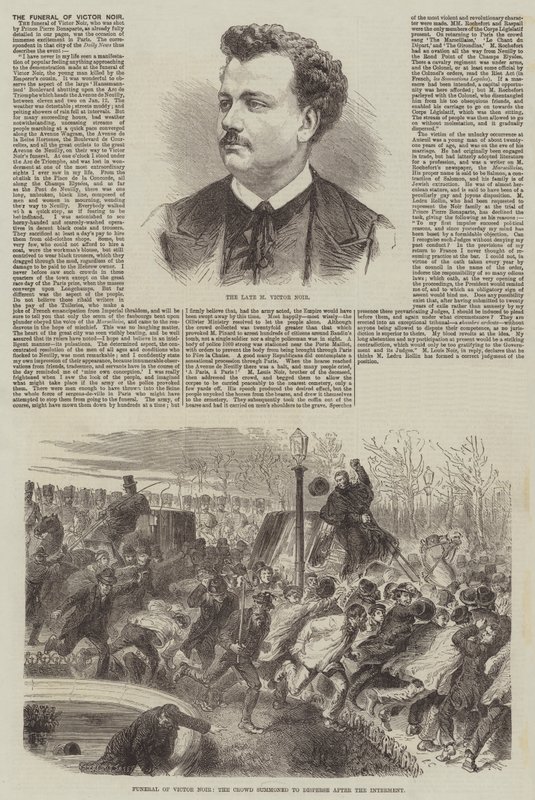 El Funeral de Victor Noir de Burn Smeeton