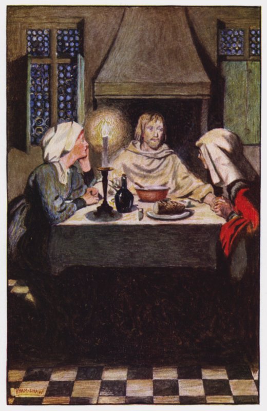 Ilustración para The Cloister and The Hearth de Charles Reade de Byam (after) Shaw