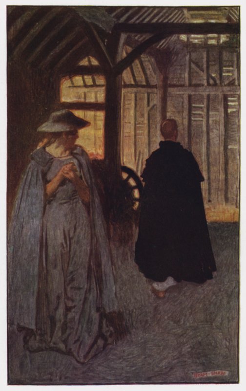 Ilustración para The Cloister and The Hearth de Charles Reade de Byam (after) Shaw