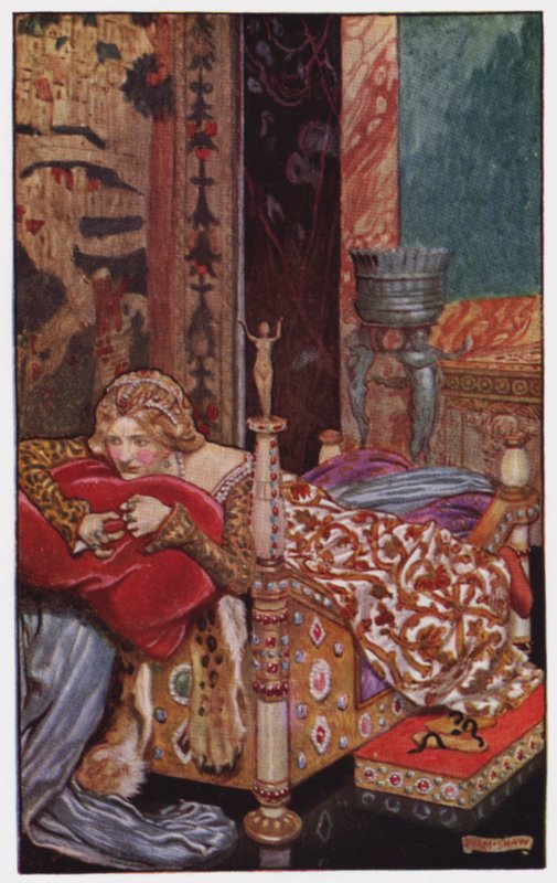 Ilustración para The Cloister and The Hearth de Charles Reade de Byam (after) Shaw