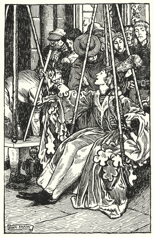 Ilustración para El claustro y la chimenea de Charles Reade de Byam (after) Shaw