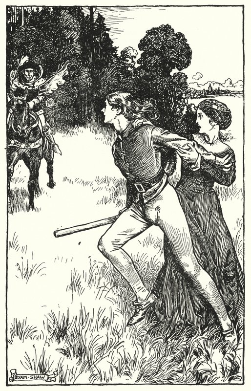 Ilustración para El claustro y la chimenea de Charles Reade de Byam (after) Shaw