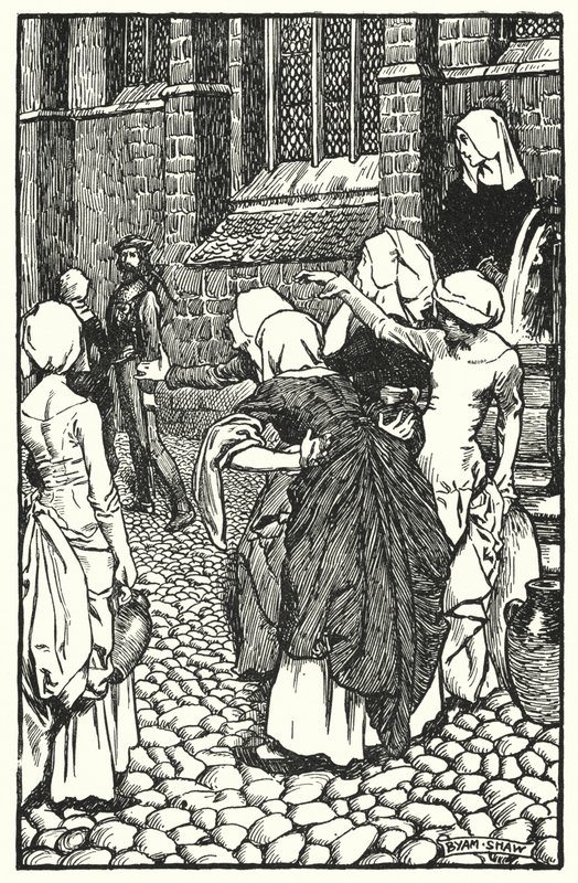 Ilustración para The Cloister and The Hearth de Charles Reade de Byam (after) Shaw