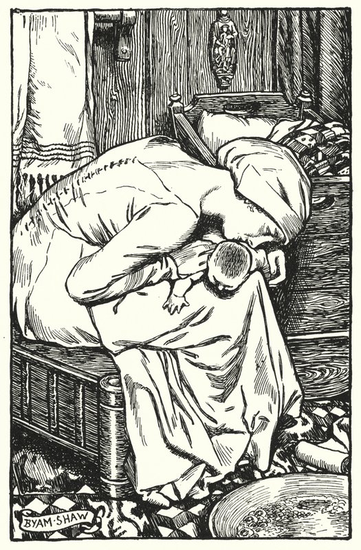 Ilustración para The Cloister and The Hearth de Charles Reade de Byam (after) Shaw