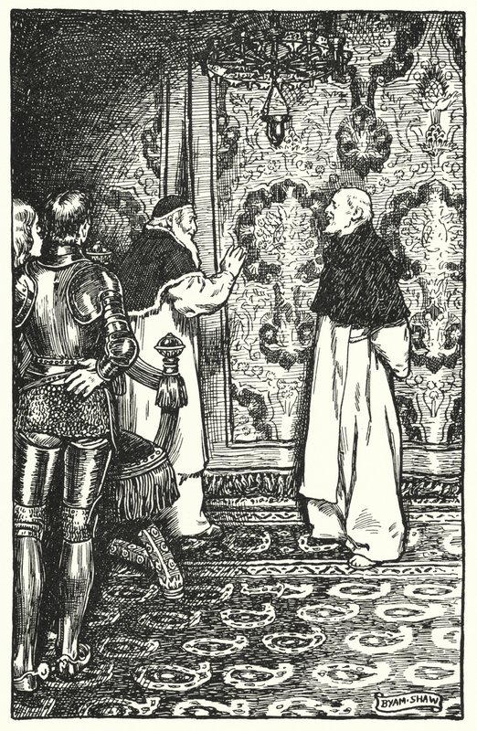 Ilustración para The Cloister and The Hearth de Charles Reade de Byam (after) Shaw
