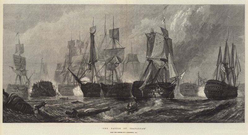 La batalla de Trafalgar de C. Stanfield