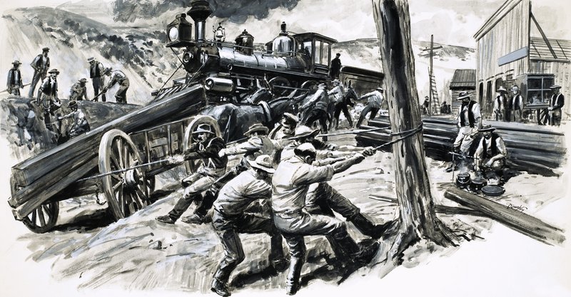 Un ferrocarril atravesó el estado de Washington en 1873 de C.L. Doughty