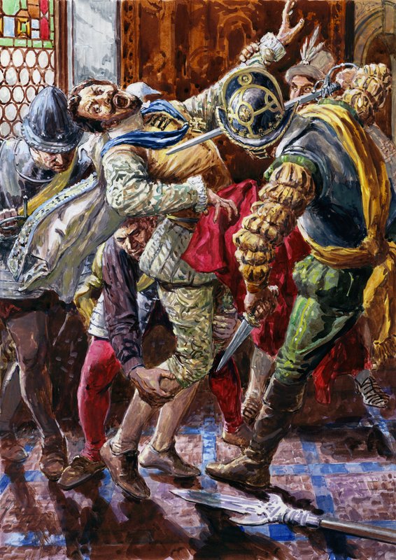 Asesinato de Enrique I, duque de Guisa, por la escolta del rey Enrique III de C.L. Doughty